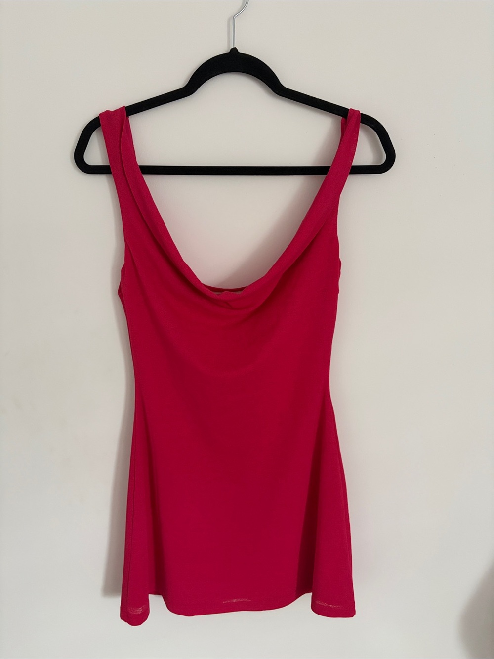Princess Polly Hot Pink Cowl Neck Mini Dress